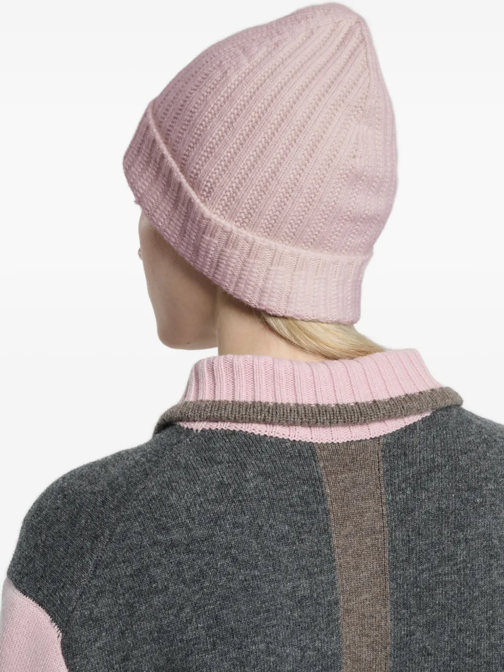 Barrie ribbed cashmere beanie | Men | Image 2