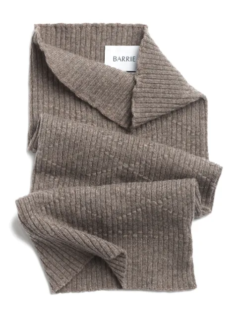 Barrie ribbed cashmere snood