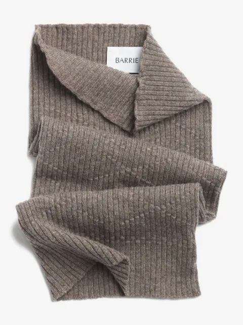 Barrie ribbed cashmere snood