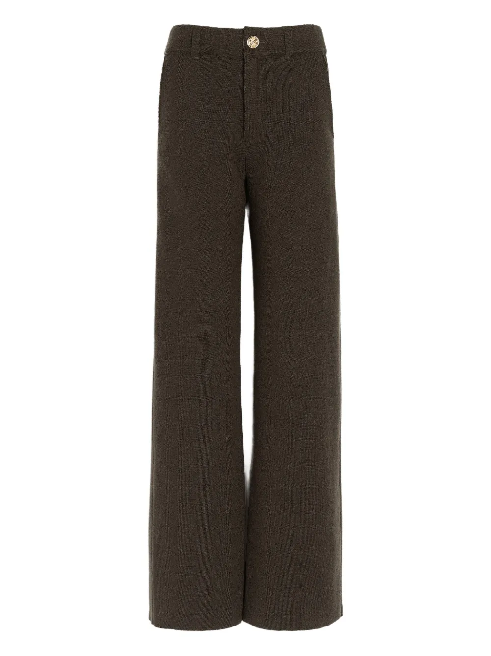 Barrie buttoned trousers | Brown | Image 1