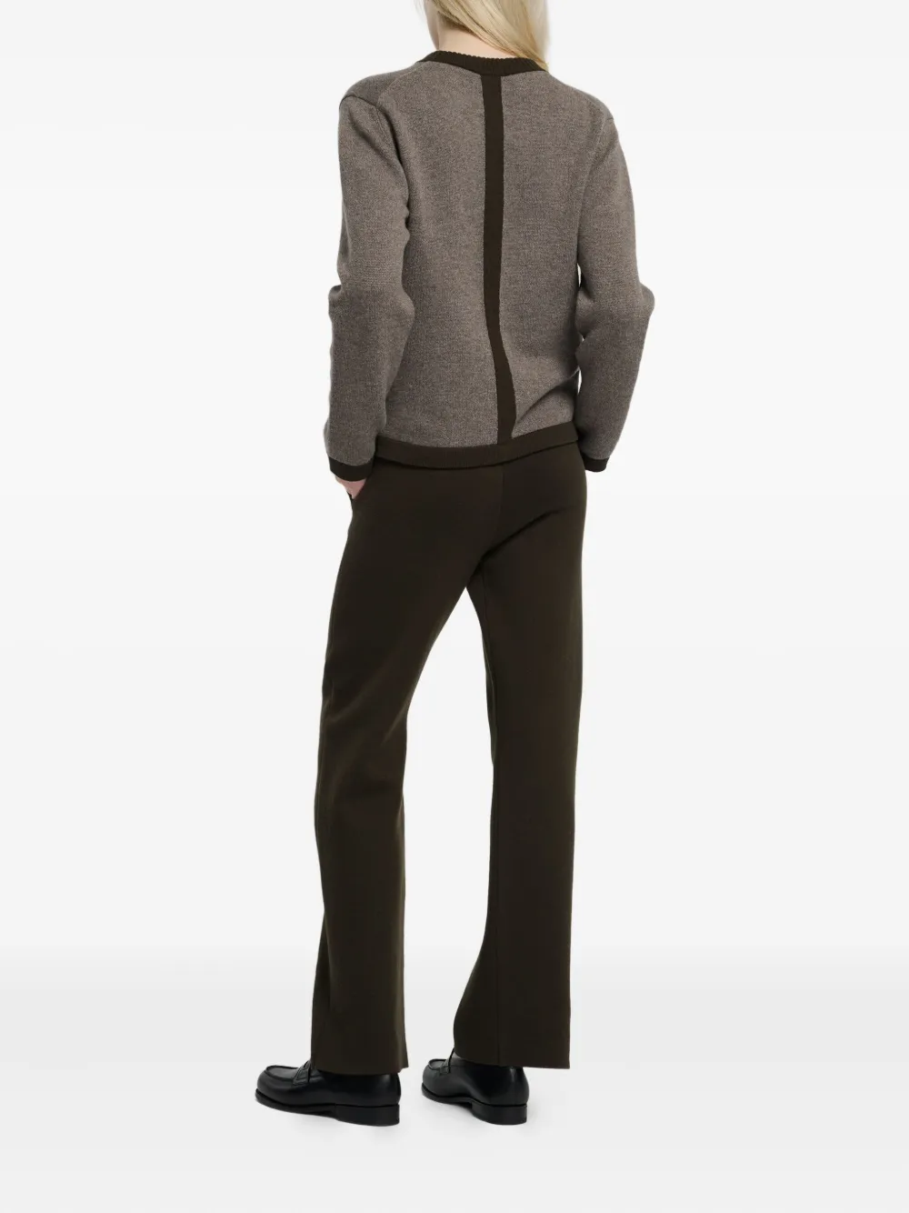 Barrie Broek met knopen Bruin