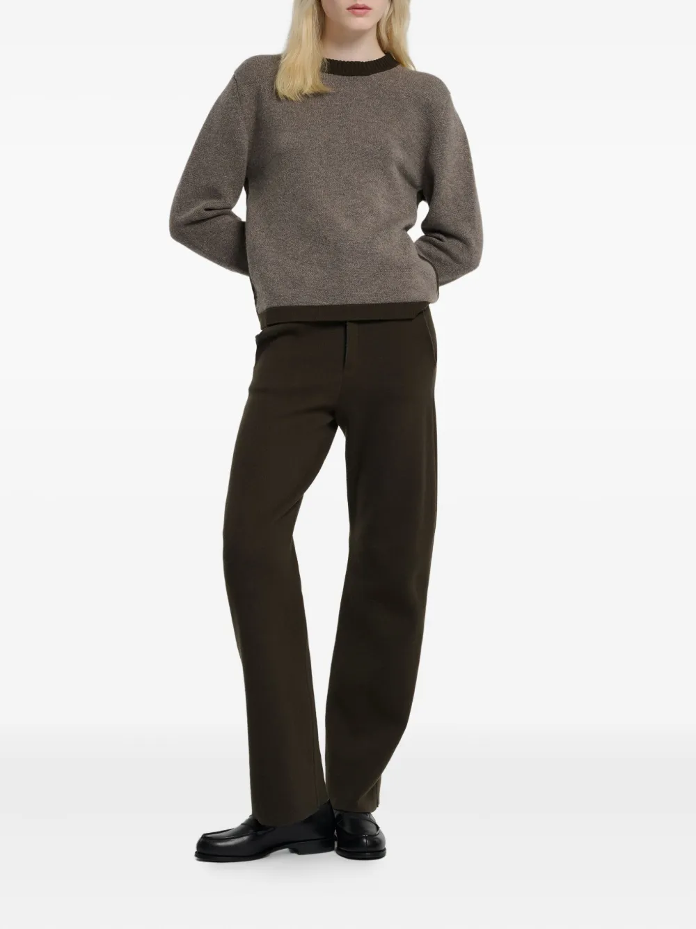 Barrie Broek met knopen - Bruin