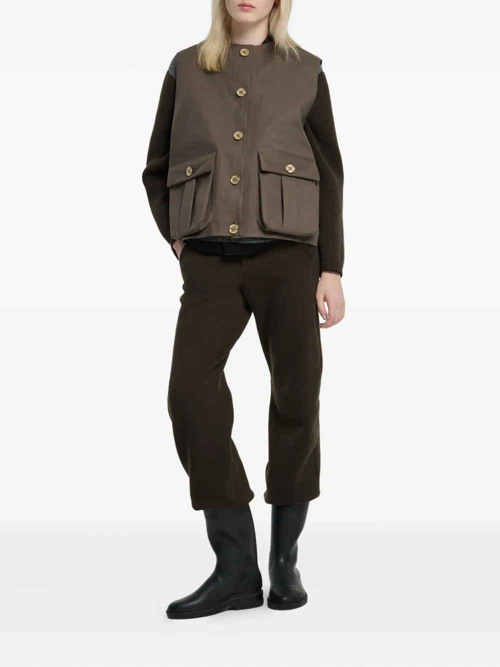 Barrie button-fastening sleeveless jacket | Waistcoats & Gilets | Image 2