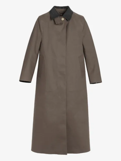 Barrie button-fastening raincoat