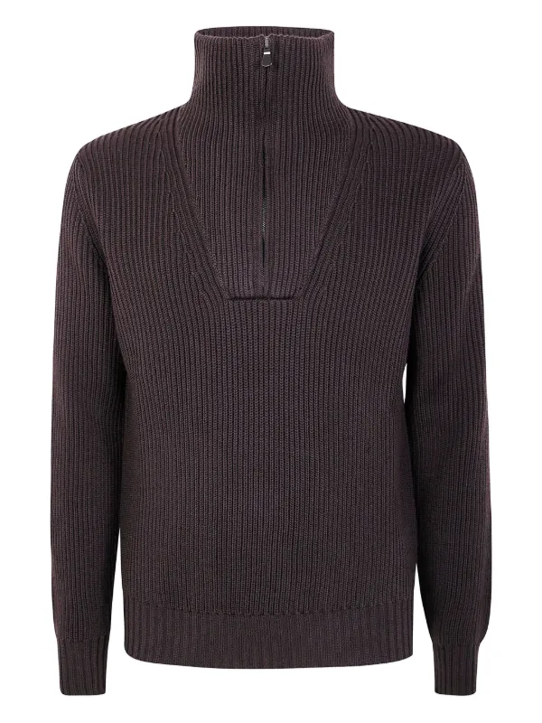 Filippo De Laurentiis ribbed high-neck sweater