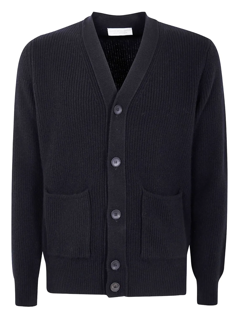 Filippo De Laurentiis V-neck Wool Cardigan In Black