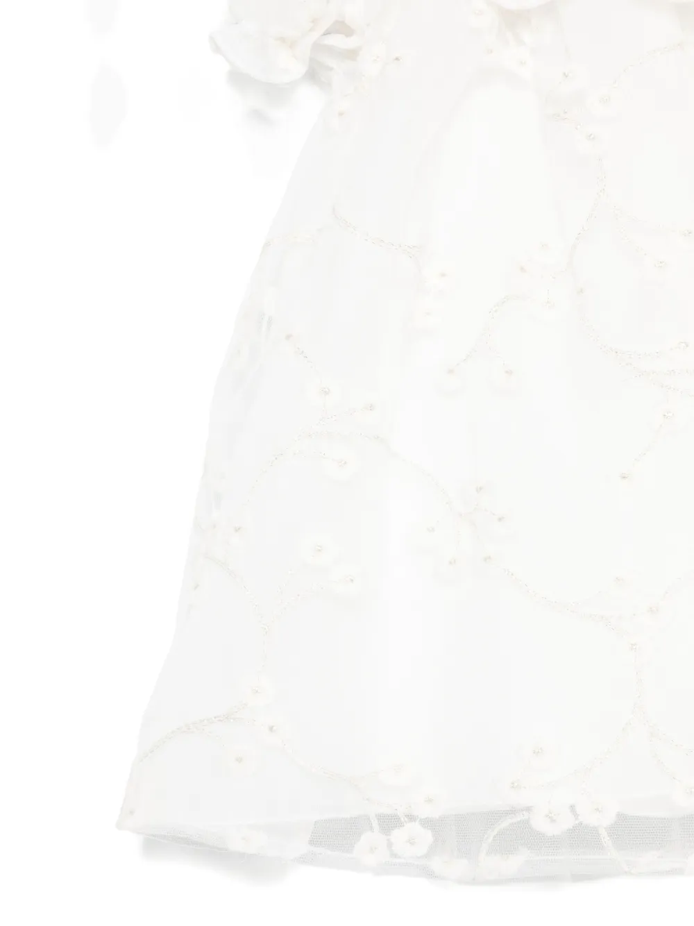 La Stupenderia Embroidered Dress In Neutral