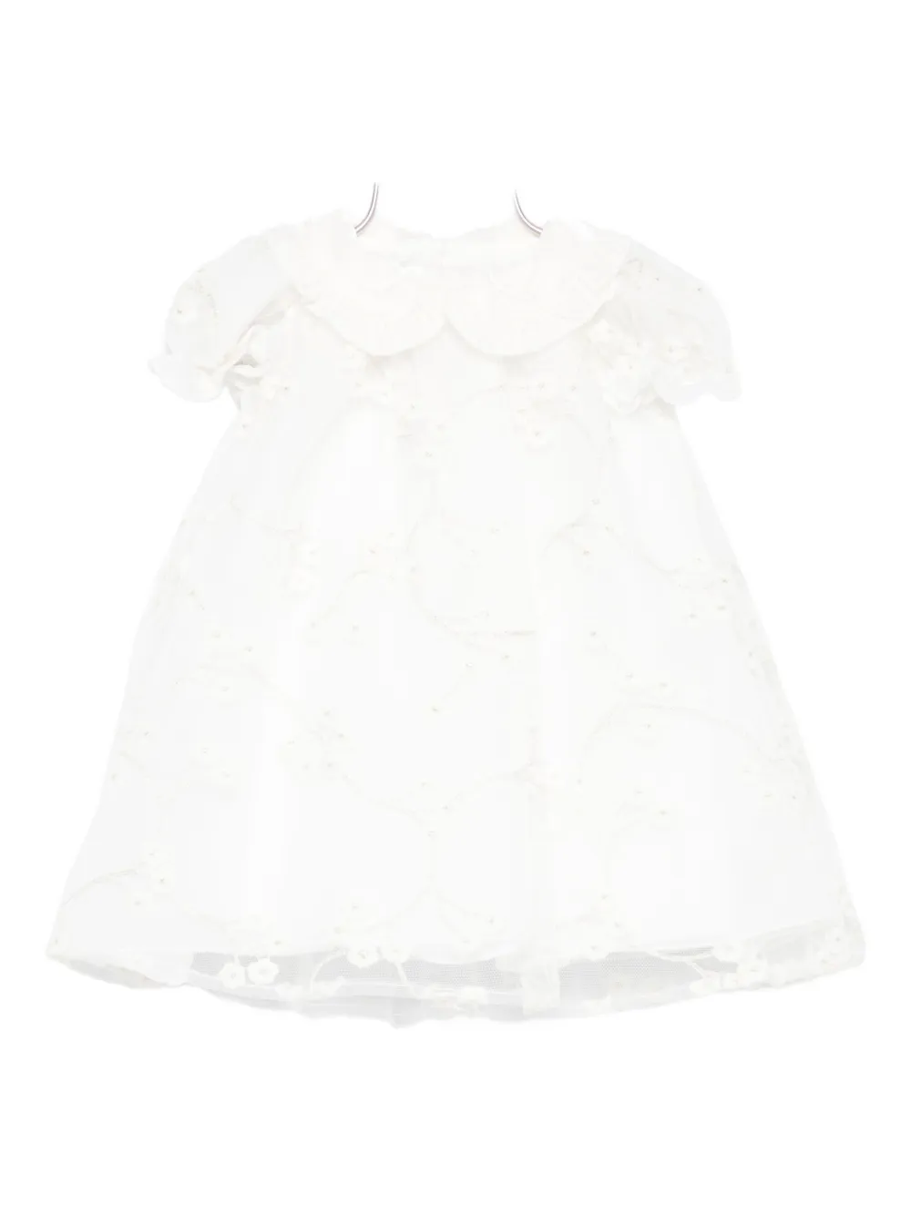 La Stupenderia Embroidered Dress In Neutral