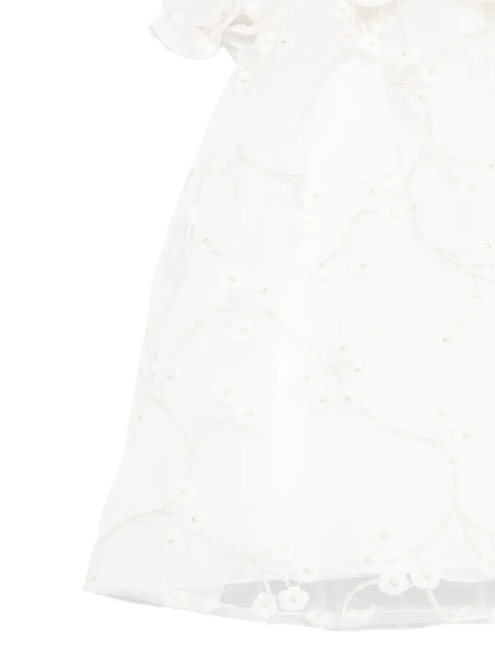 La Stupenderia Jurk met borduurwerk Wit