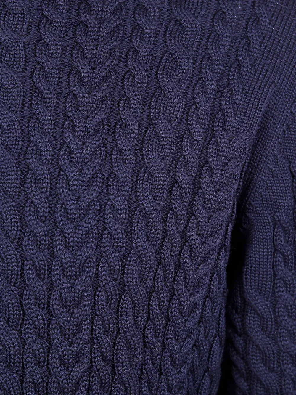 Filippo De Laurentiis Cable-knit Merino-wool Sweater In Blue