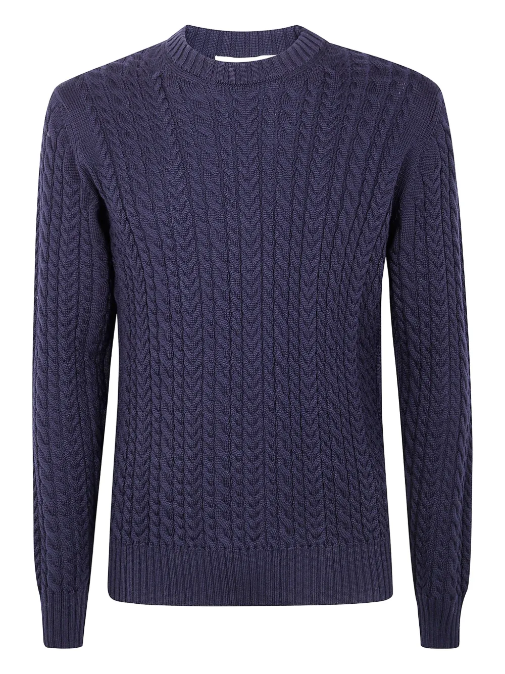 Filippo De Laurentiis Cable-knit Merino-wool Sweater In Blue