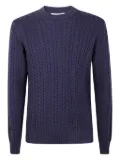Filippo De Laurentiis cable-knit merino-wool sweater - Blue