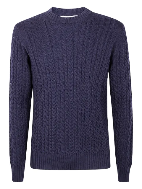 Filippo De Laurentiis cable-knit merino-wool sweater