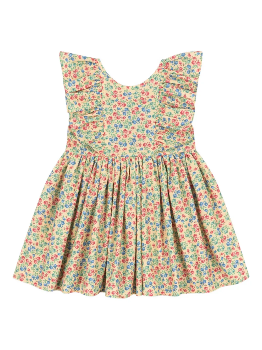 Konges Sløjd Cianna ruffled dress Geel