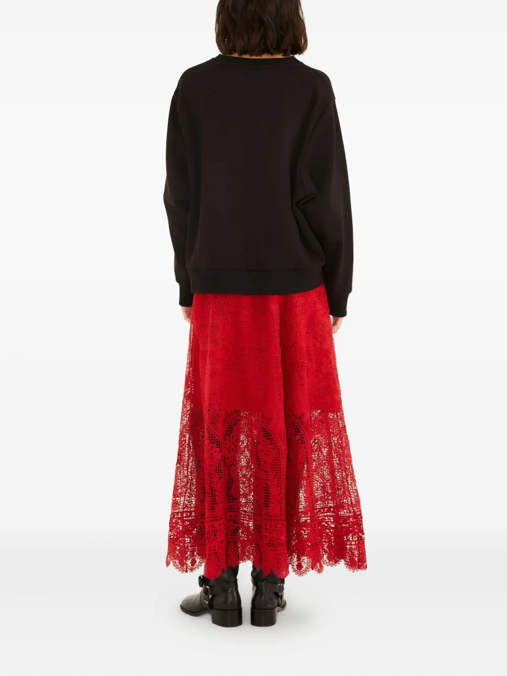 FARM Rio lace maxi skirt - Rood