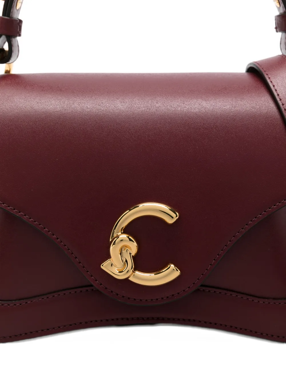 Coccinelle Leather Shoulder Bag In Red