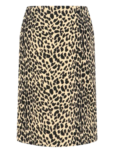 ASPESI leopard print midi skirt