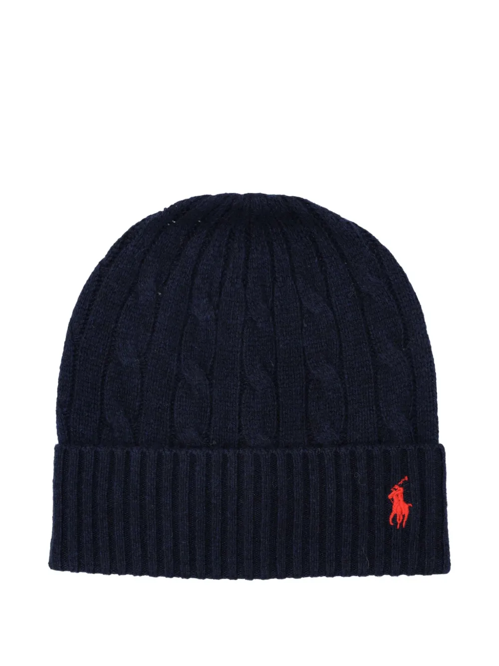 Polo Ralph Lauren Cable-knit Beanie In Blue