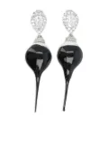 Ottolinger crystal-embellished drop earrings - Black