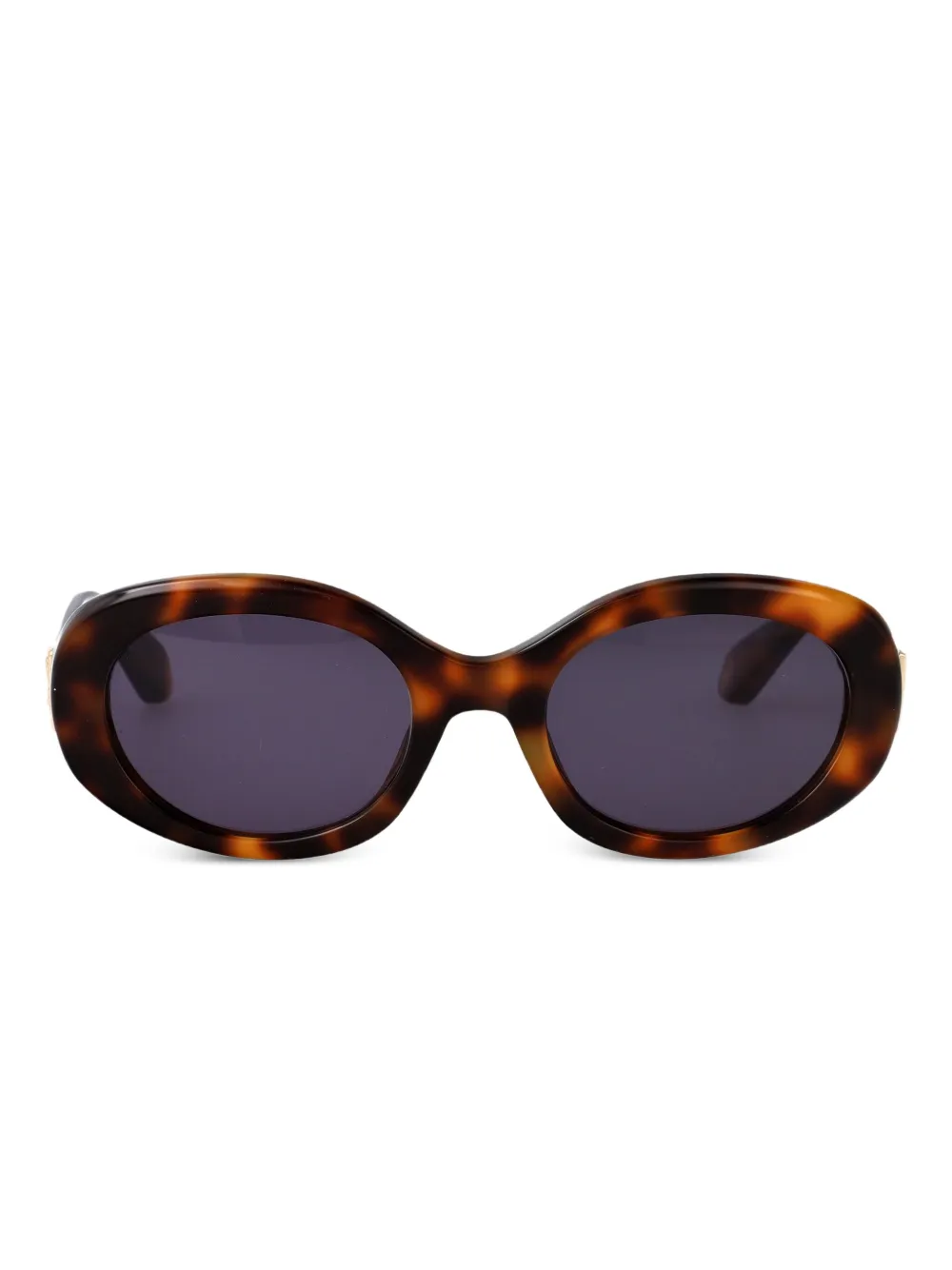 Roberto Cavalli oval-frame logo sunglasses - Marrone
