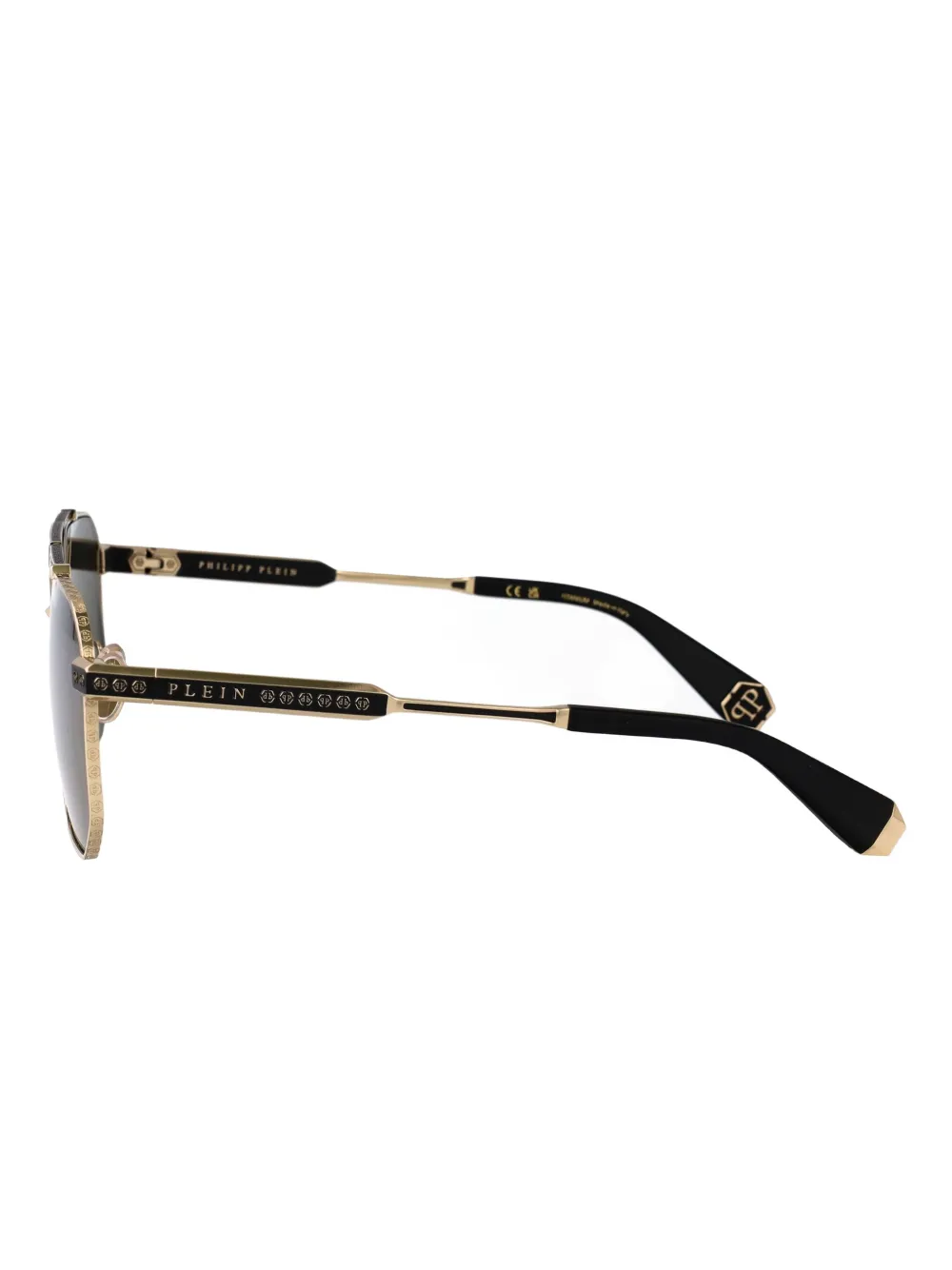 Philipp Plein Eyewear Zonnebril met piloten montuur Geel