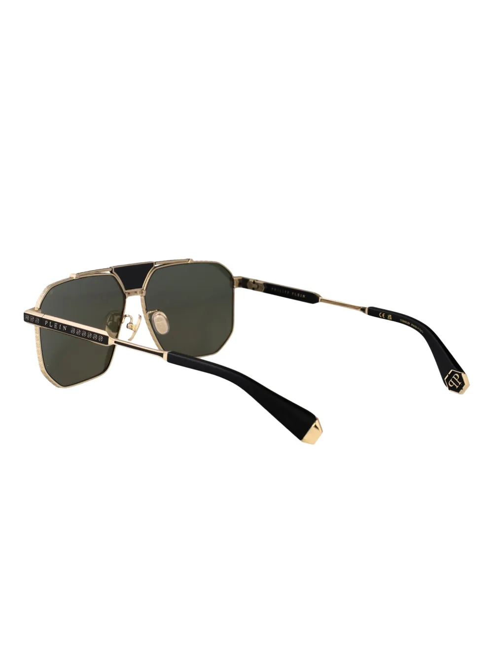 Philipp Plein Eyewear Zonnebril met piloten montuur Geel