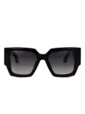 Roberto Cavalli square-frame acetate sunglasses - Black