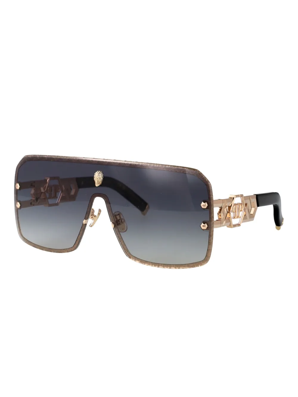 Philipp Plein Eyewear skull-embellished sunglasses - Goud
