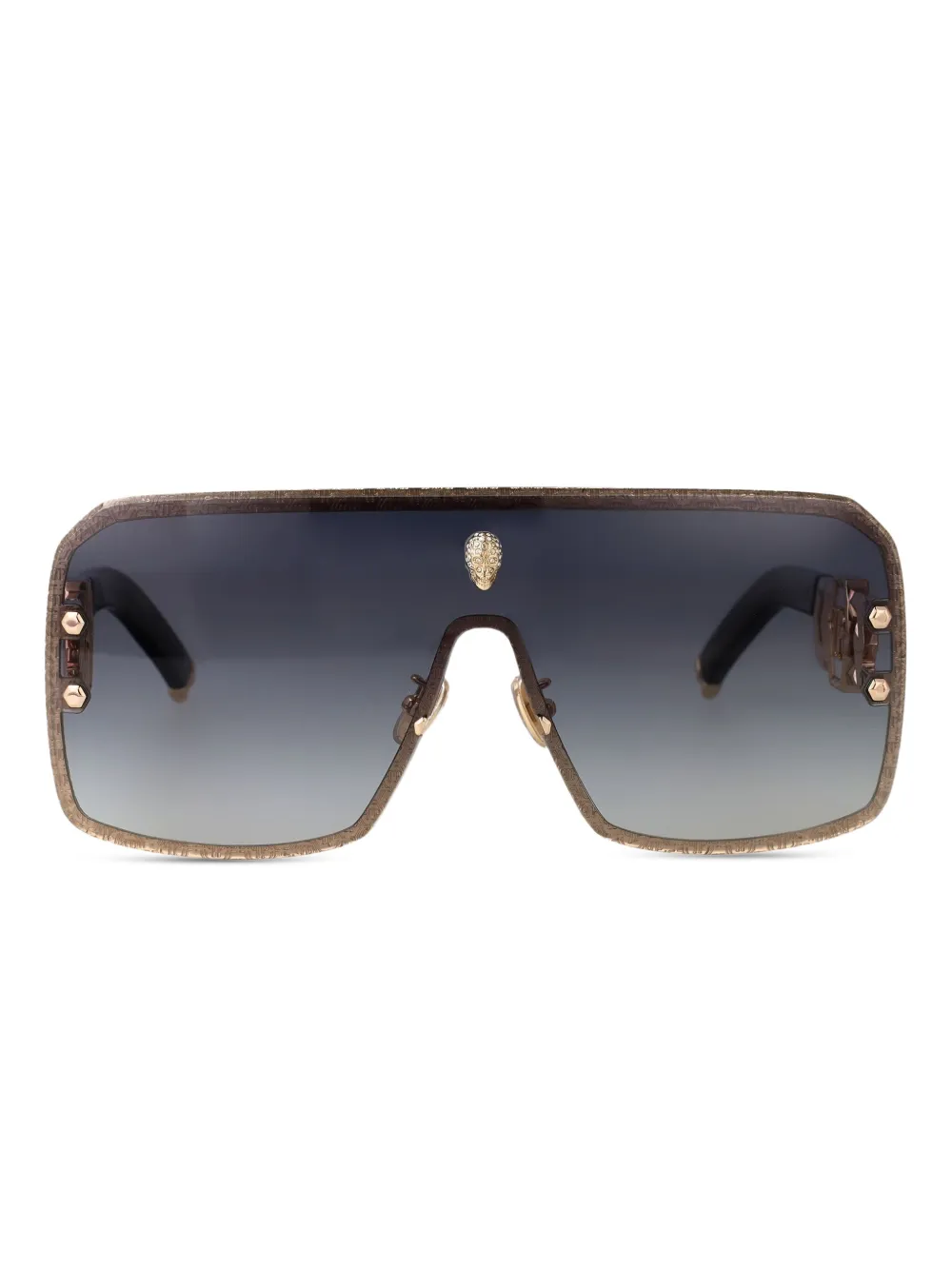 Philipp Plein Eyewear skull-embellished sunglasses - Gold