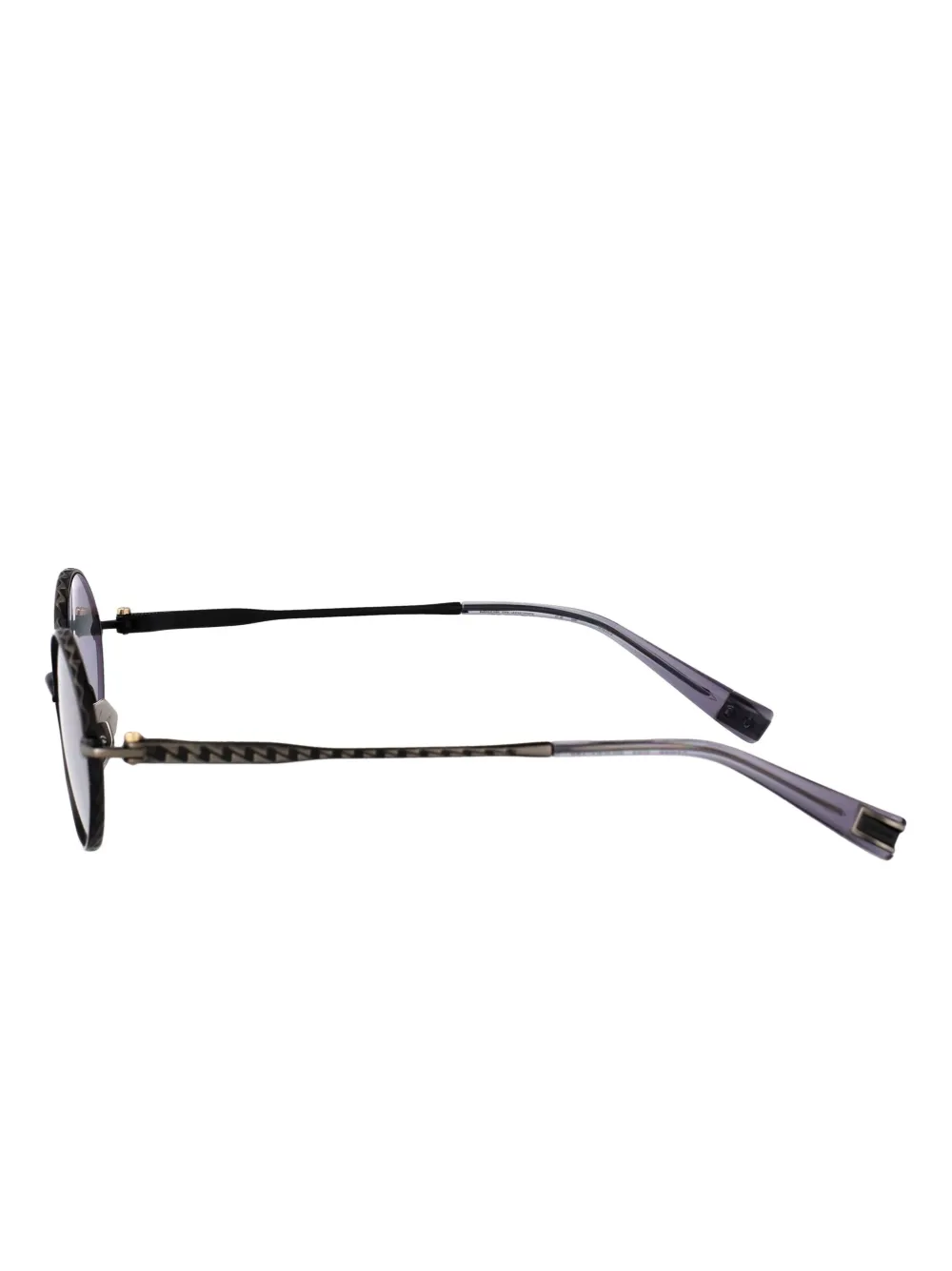 Yohji Yamamoto round-frame sunglasses Zwart