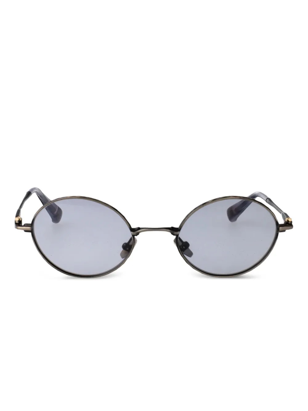 Yohji Yamamoto round-frame sunglasses - ブラック Yohji Yamamoto round-frame sunglasses - ブラック