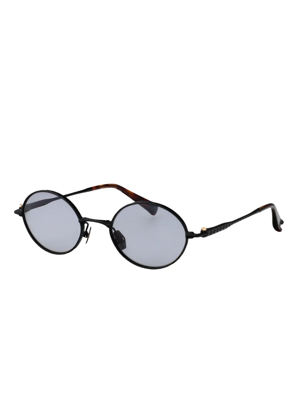 Yohji Yamamoto round-frame sunglasses Zwart