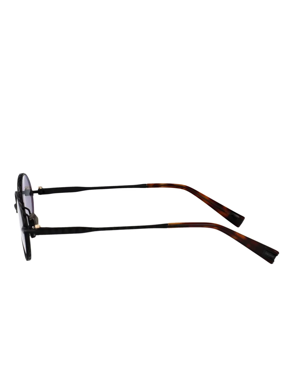 Yohji Yamamoto round-frame sunglasses Zwart