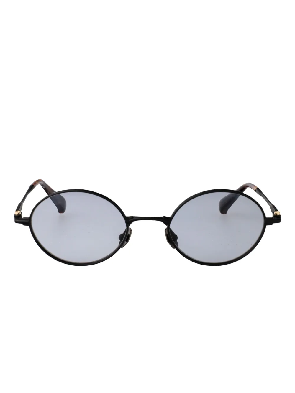 Yohji Yamamoto round-frame sunglasses Zwart