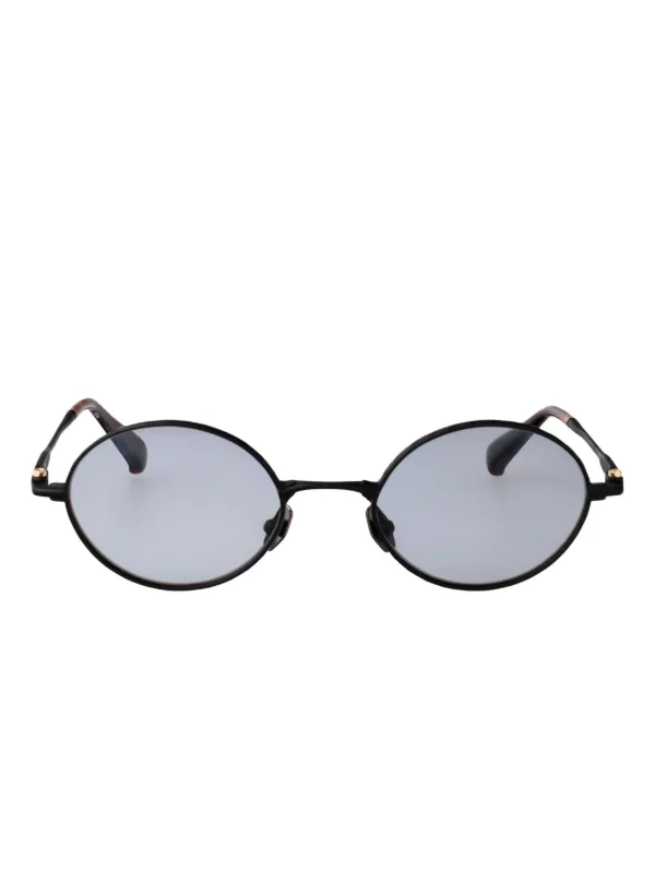 小物 90s yohjiyamamoto round l sunglasses Yohji Yamamoto round-frame Sunglasses | Black | FARFETCH JO