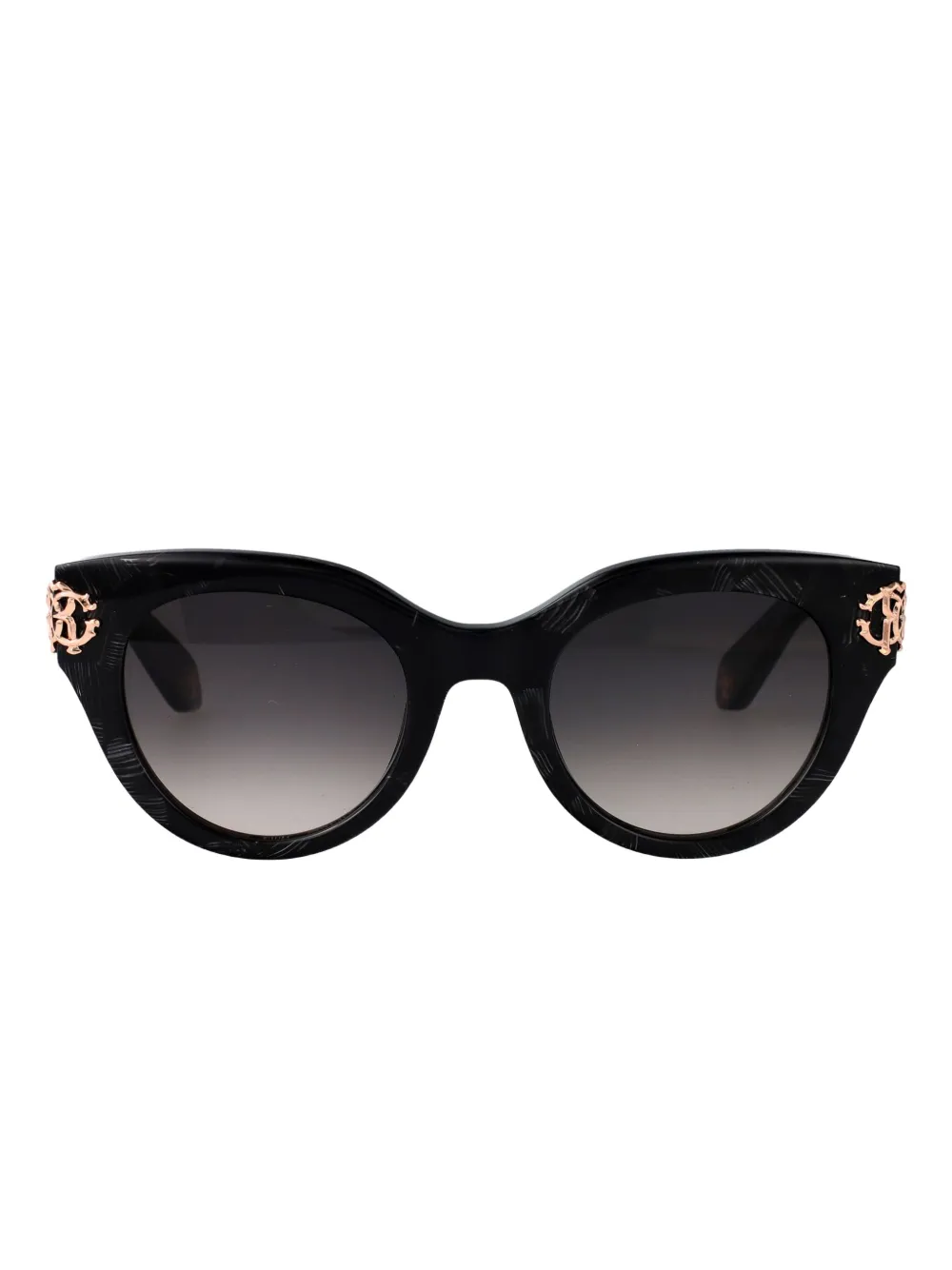 Roberto Cavalli logo-plaque cat-eye sunglasses - Nero