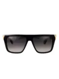 Roberto Cavalli gold-detail square-frame sunglasses - Black