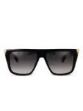 Roberto Cavalli gold-detail square-frame sunglasses - Black