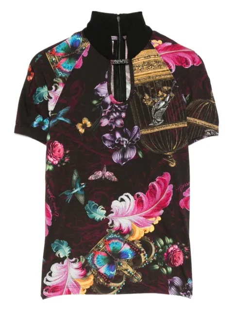 Versace Jeans Couture floral-print high-neck top