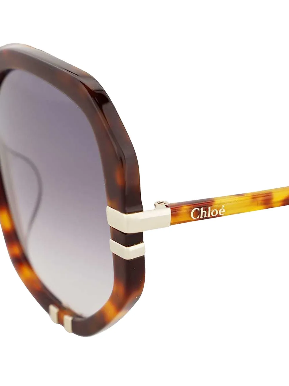 Chloé Geometric-frame Sunglasses In Brown