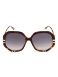 Chloé geometric-frame sunglasses - Brown