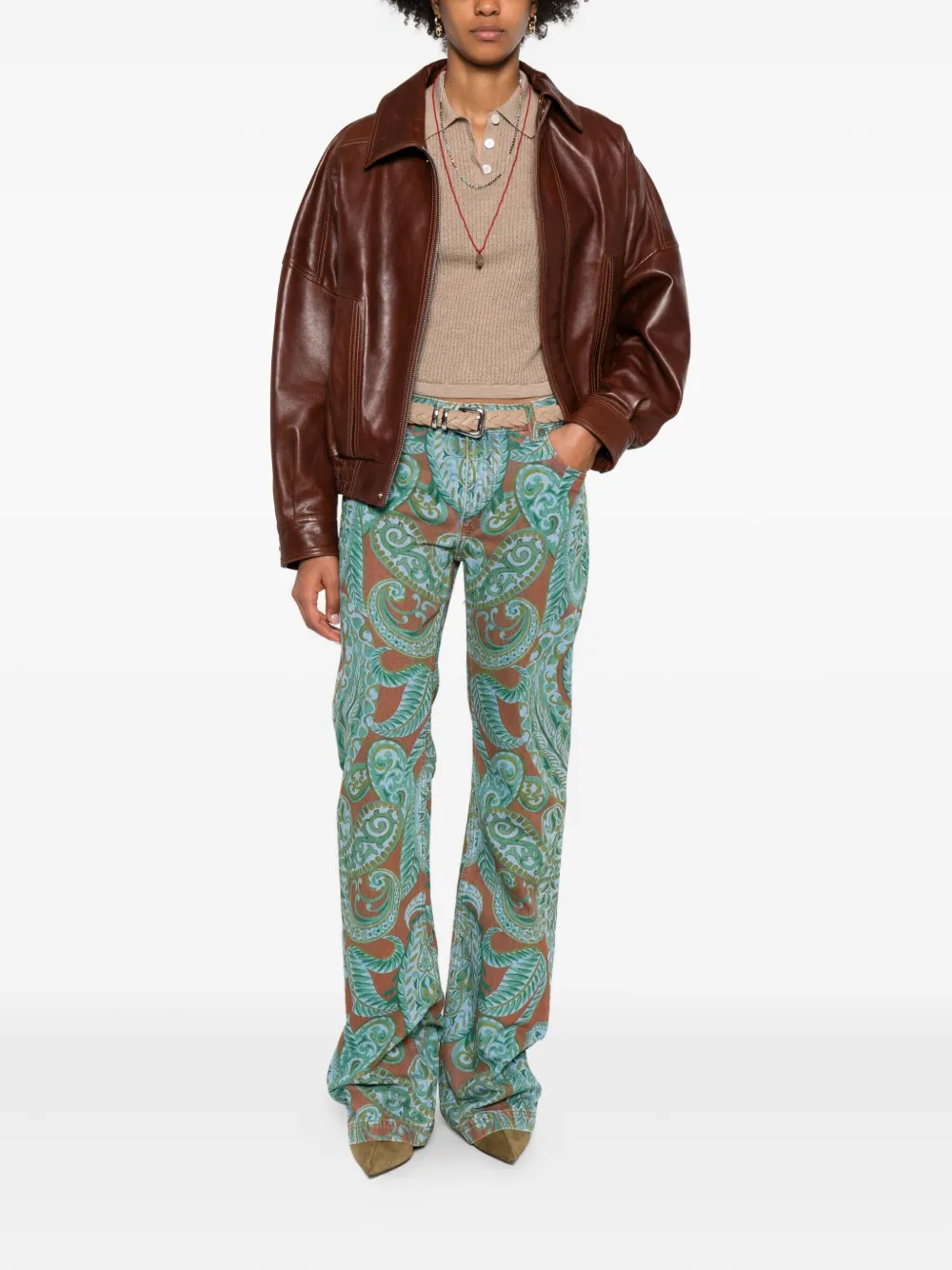 ETRO Jeans met paisley-print - Blauw