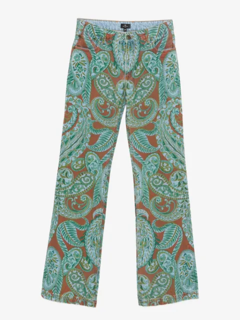 ETRO прямые джинсы с принтом пейсли