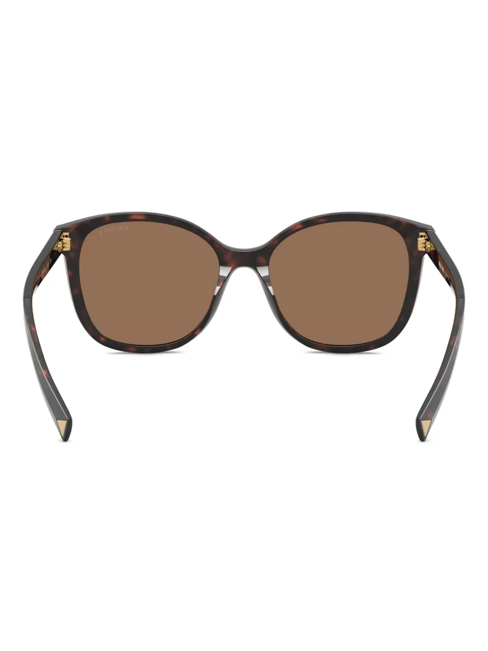 Prada Round-frame Sunglasses In Brown