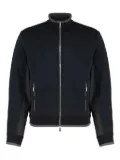 Moorer quilted panelled bomber jacket - Black