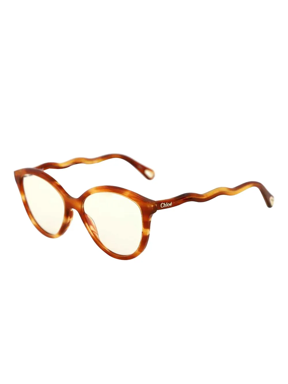 Chloé tortoiseshell oval-frame sunglasses - Bruin