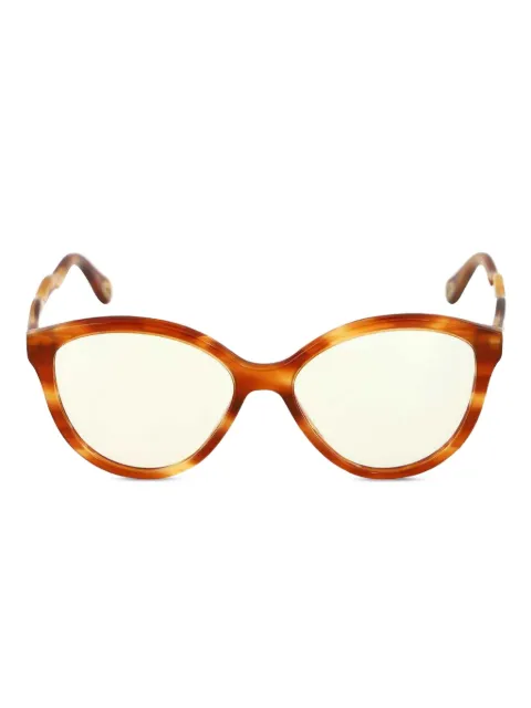 Chloé lentes de sol con armazón oval estilo carey