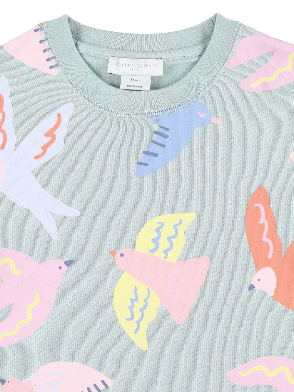 Stella McCartney Kids bird-print sweatshirt Grijs
