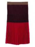 MRZ pleated midi skirt - Brown