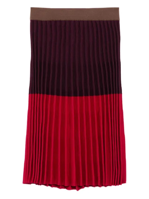 MRZ pleated midi skirt